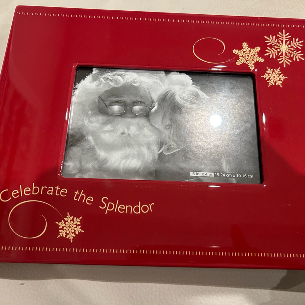 NWOT Christmas Picture Frame 6x4